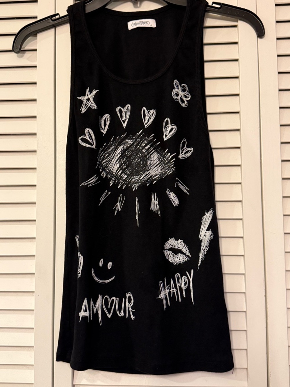Lauren Moshi Black Tank Top